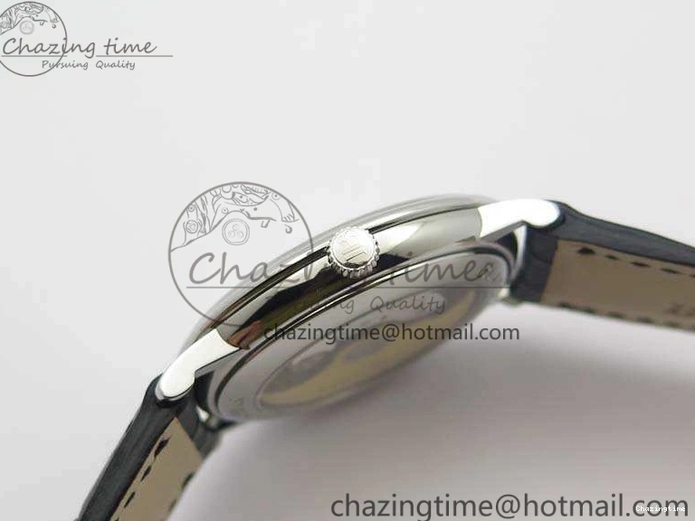 0326 Villeret 6651 SS ZF 1:1 Best Edition White Dial On Black Leather Strap A Practical 8098
